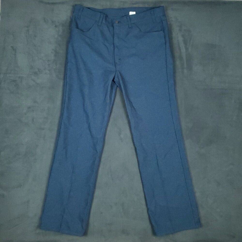 Vintage 90s Levis Pants Mens 36x32 100% Dacron Polyester Workwear Made USA